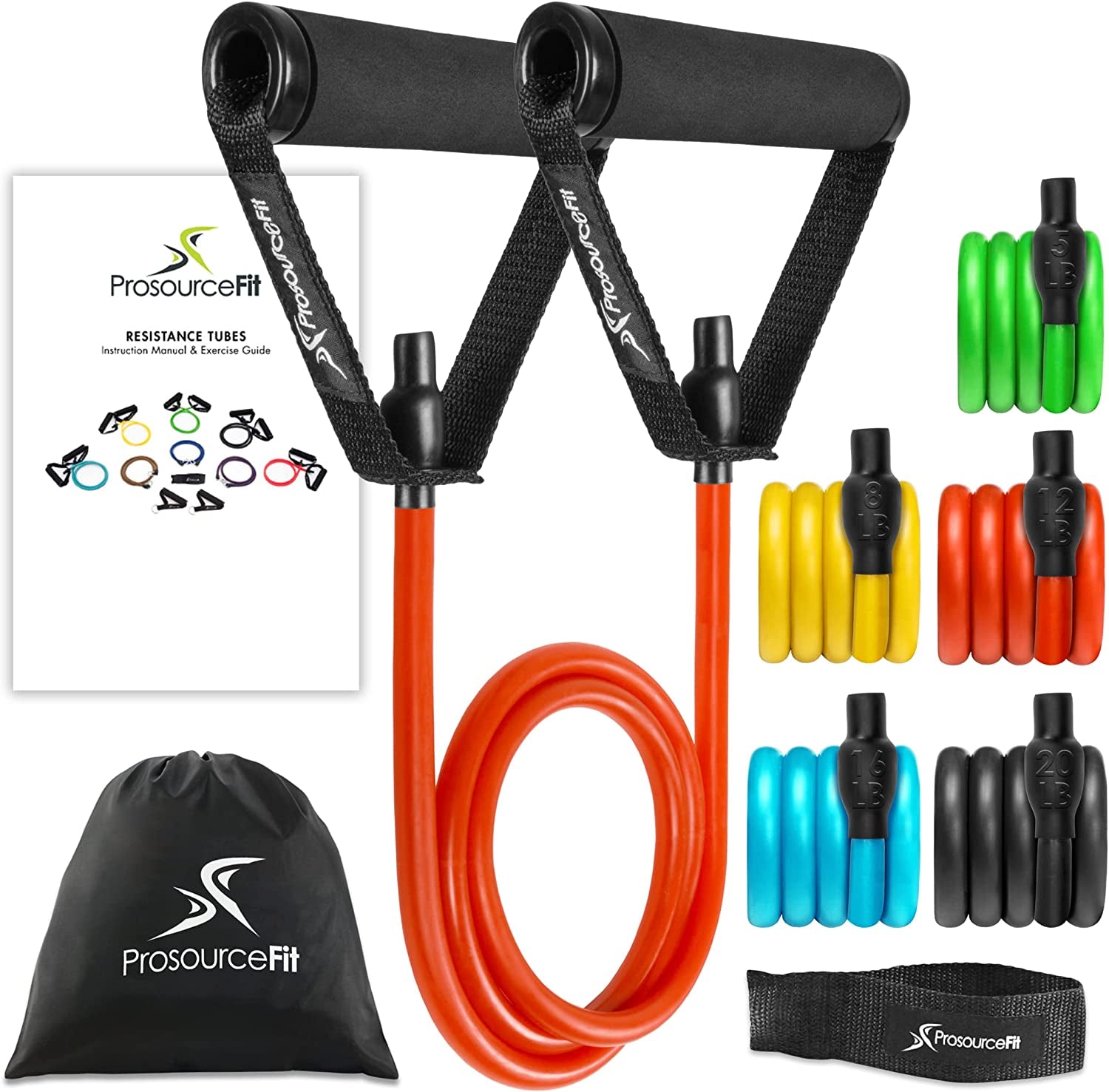 Prosource Fit Premium Heavy Duty Double Dipped Latex Stackable Resista ...